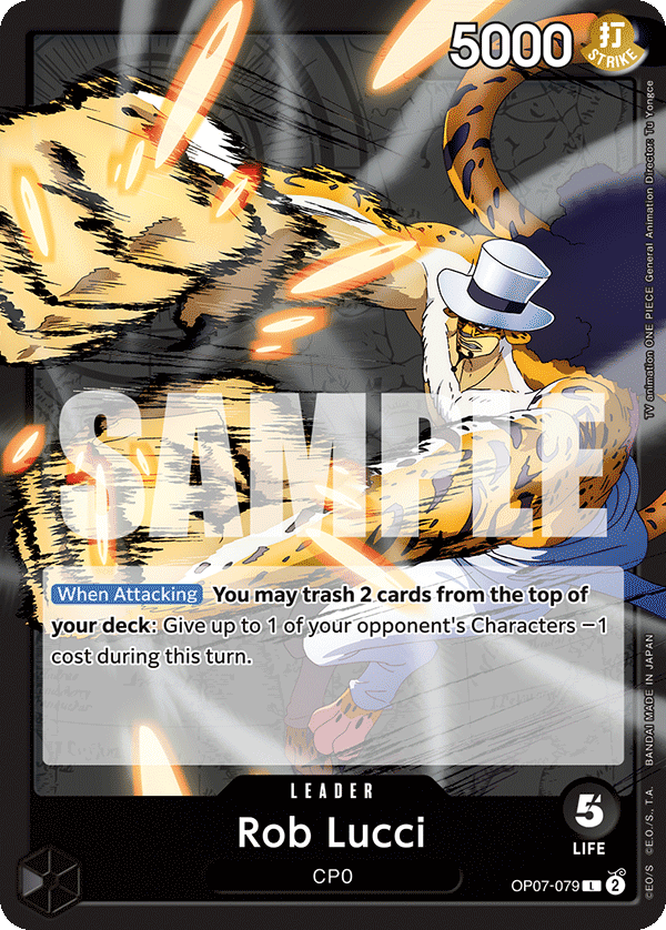 Rob Lucci (079) OP07-079 One Piece TCG