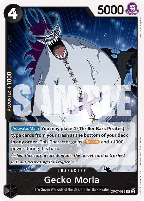 Gecko Moria (083) OP07-083 One Piece TCG