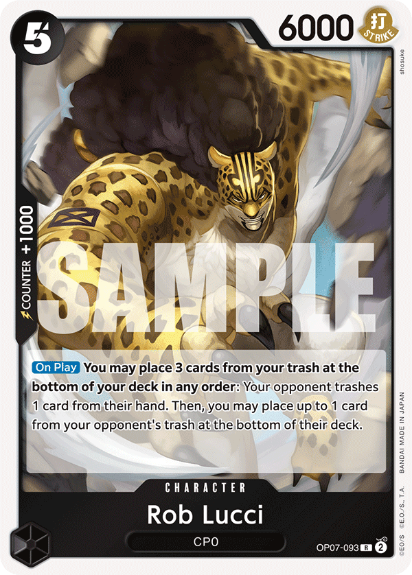 Rob Lucci (093) OP07-093 One Piece TCG