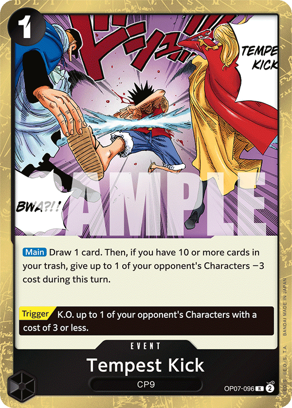 Tempest Kick OP07-096 One Piece TCG