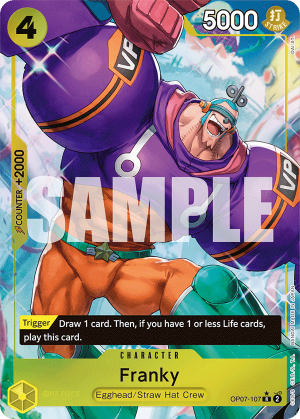 Franky (Parallel) OP07-107_p1 One Piece TCG