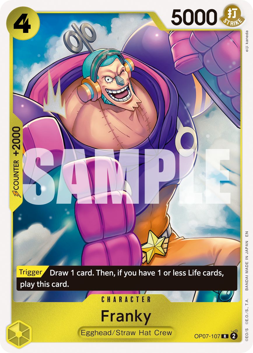 Franky - OP07-107 (Reprint) OP07-107_r1 One Piece TCG