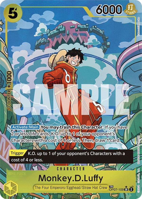 Monkey.D.Luffy (SP) OP07-109_p2 One Piece TCG