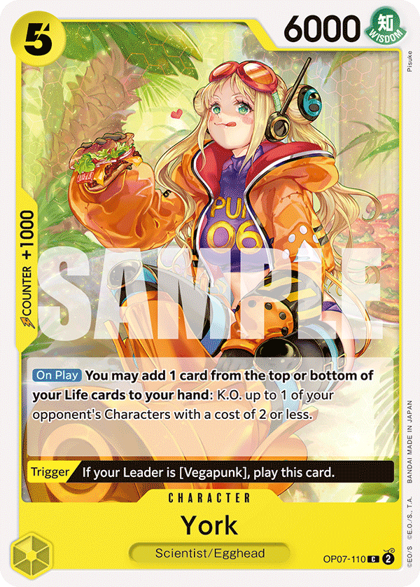 York OP07-110 One Piece TCG