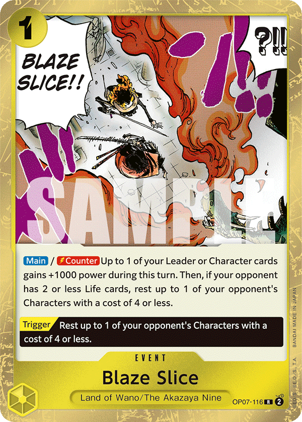 Blaze Slice OP07-116 One Piece TCG