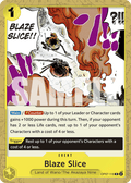 Blaze Slice (Reprint) OP07-116_p1 One Piece TCG