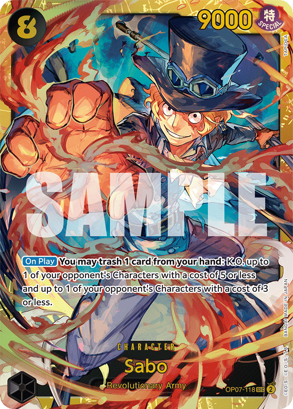Sabo OP07-118 One Piece TCG