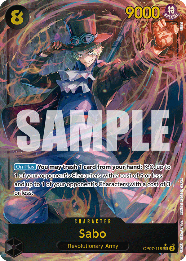 Sabo (Parallel) OP07-118_p1 One Piece TCG