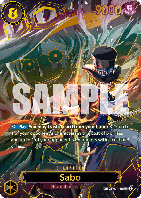 Sabo - OP07-118 (SP) OP07-118_p2 One Piece TCG
