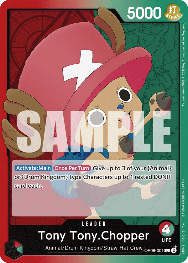 Tony Tony.Chopper (001) OP08-001 One Piece TCG