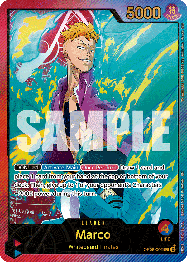 Marco (SPR) OP08-002_p2 One Piece TCG