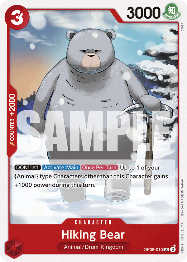 Hiking Bear OP08-010 One Piece TCG