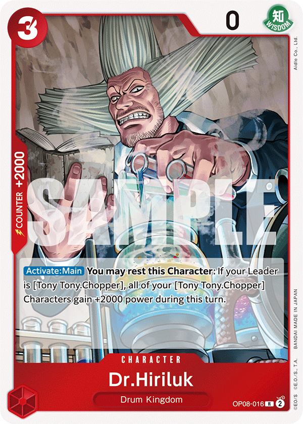 Dr.Hiriluk OP08-016 One Piece TCG