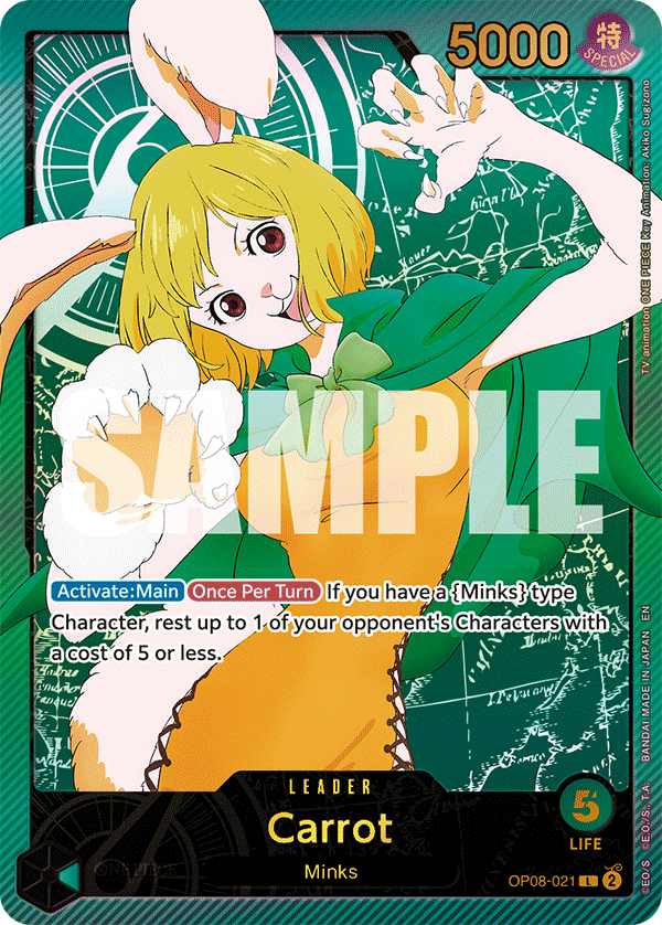 Carrot (SPR) OP08-021_p2 One Piece TCG