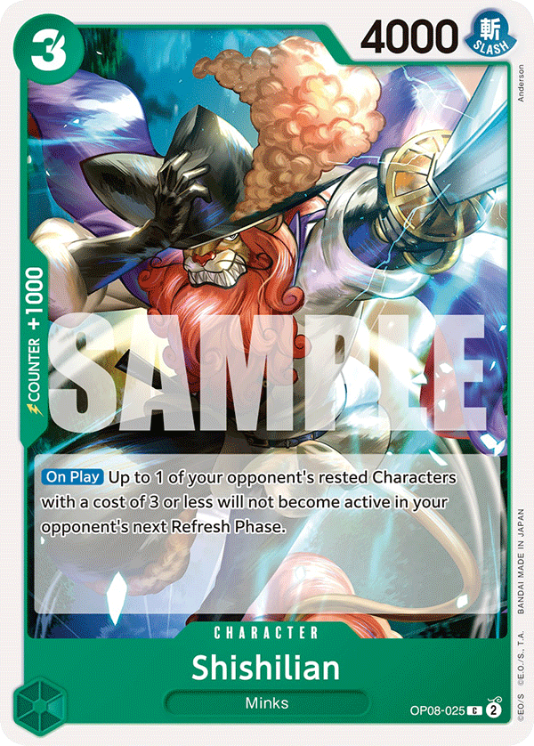 Shishilian OP08-025 One Piece TCG