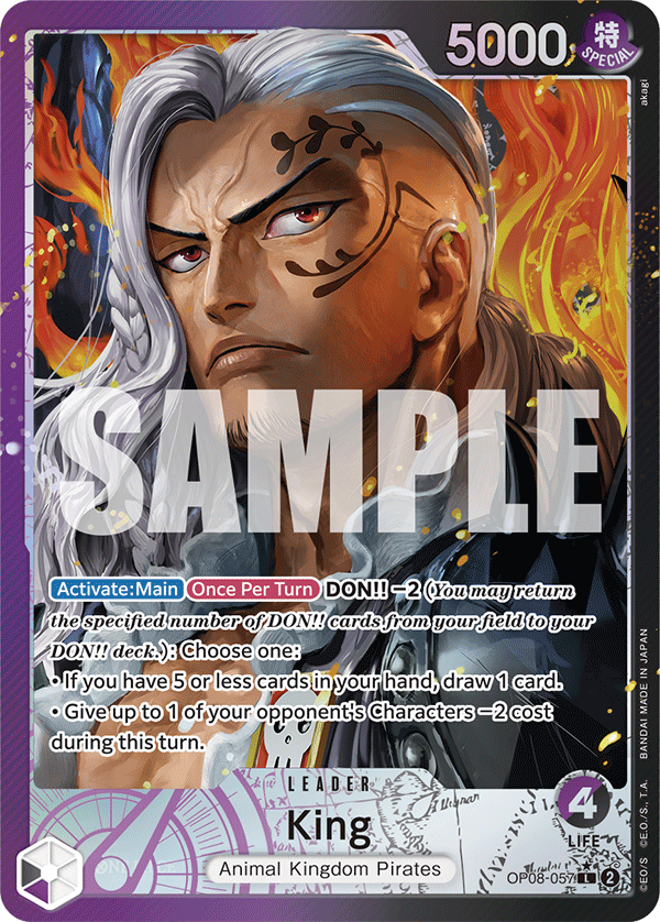 King (057) (Parallel) OP08-057_p1 One Piece TCG