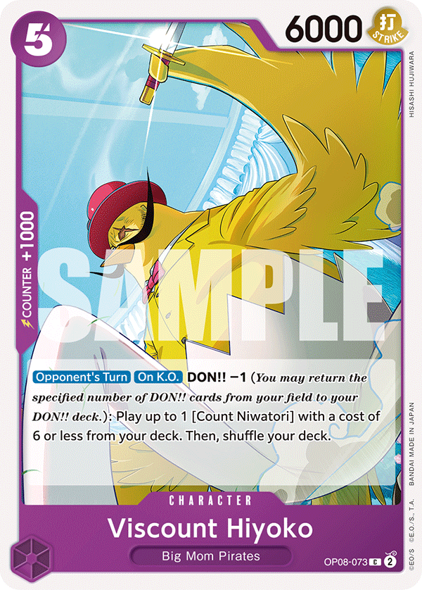 Viscount Hiyoko OP08-073 One Piece TCG