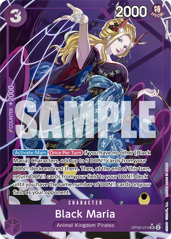Black Maria (Parallel) OP08-074_p1 One Piece TCG