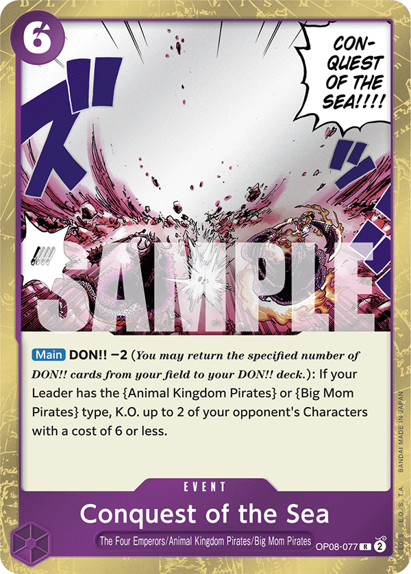 Conquest of the Sea OP08-077 One Piece TCG