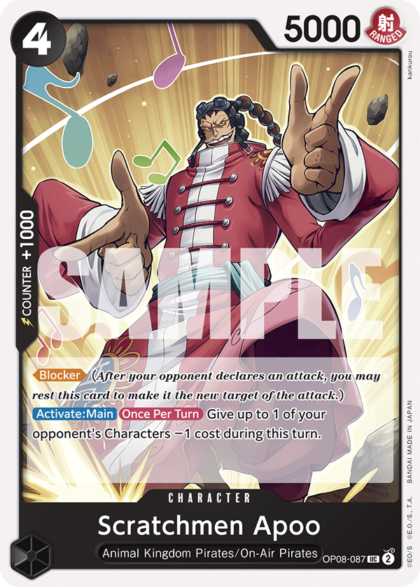 Scratchmen Apoo OP08-087 One Piece TCG