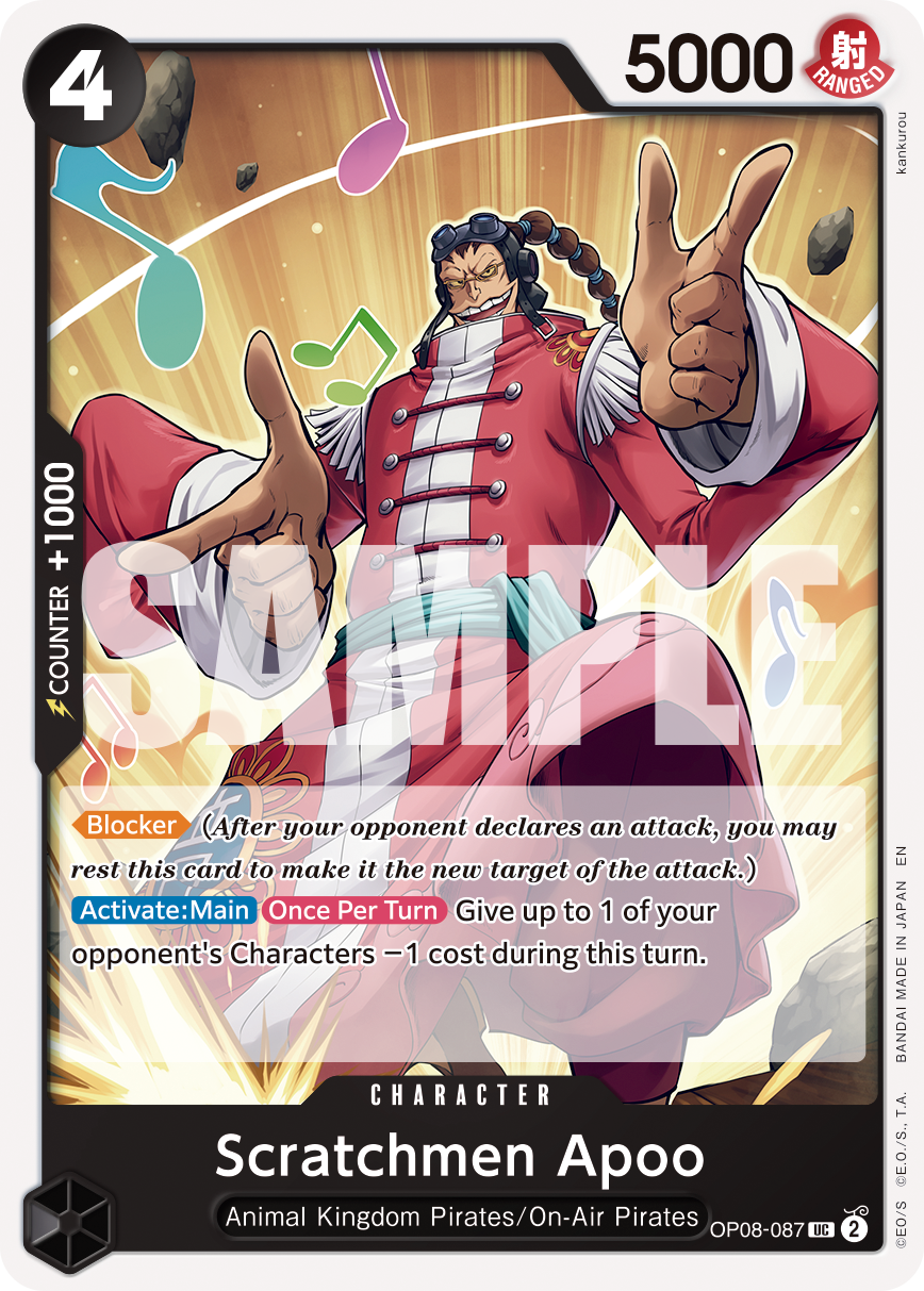 Scratchmen Apoo - OP08-087 (Reprint) OP08-087_r1 One Piece TCG