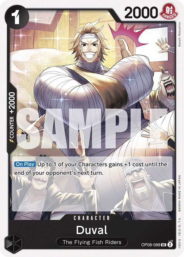 Duval OP08-088 One Piece TCG