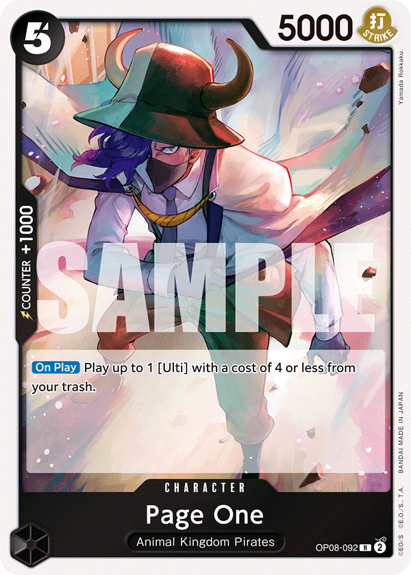 Page One OP08-092 One Piece TCG