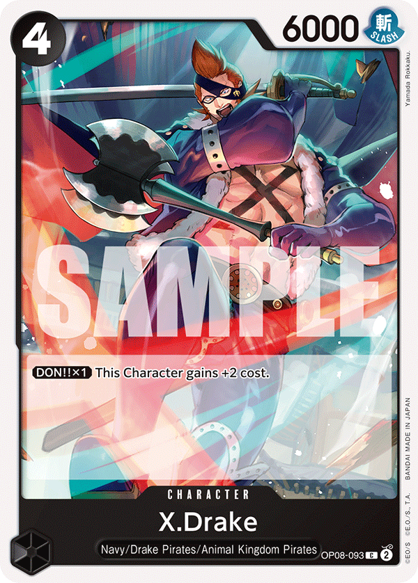 X.Drake OP08-093 One Piece TCG