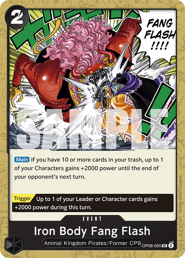 Iron Body Fang Flash OP08-095 One Piece TCG