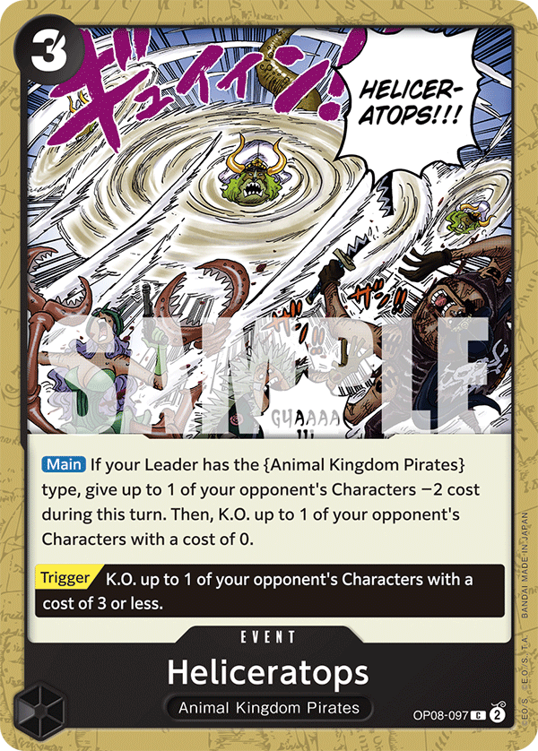 Heliceratops OP08-097 One Piece TCG