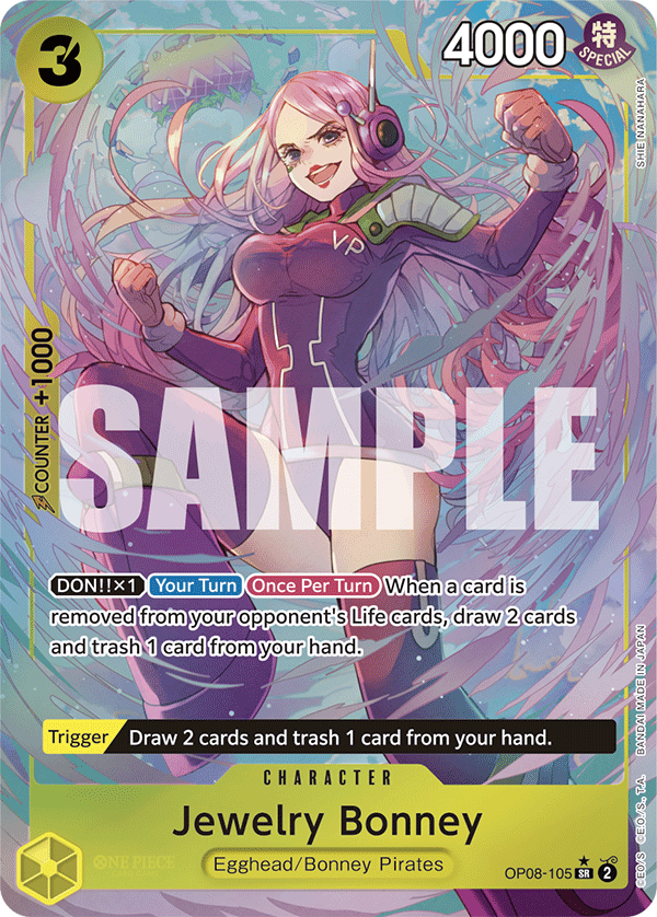 Jewelry Bonney (Parallel) OP08-105_p1 One Piece TCG