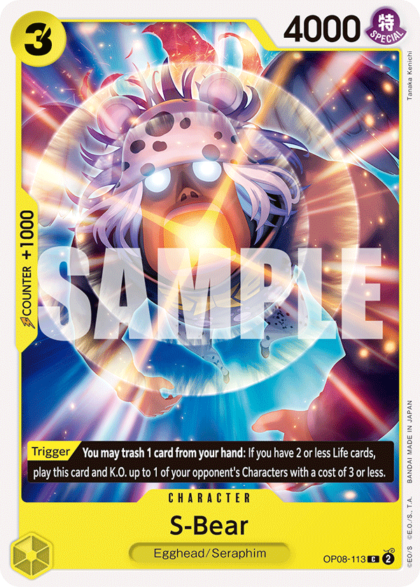 S-Bear OP08-113 One Piece TCG