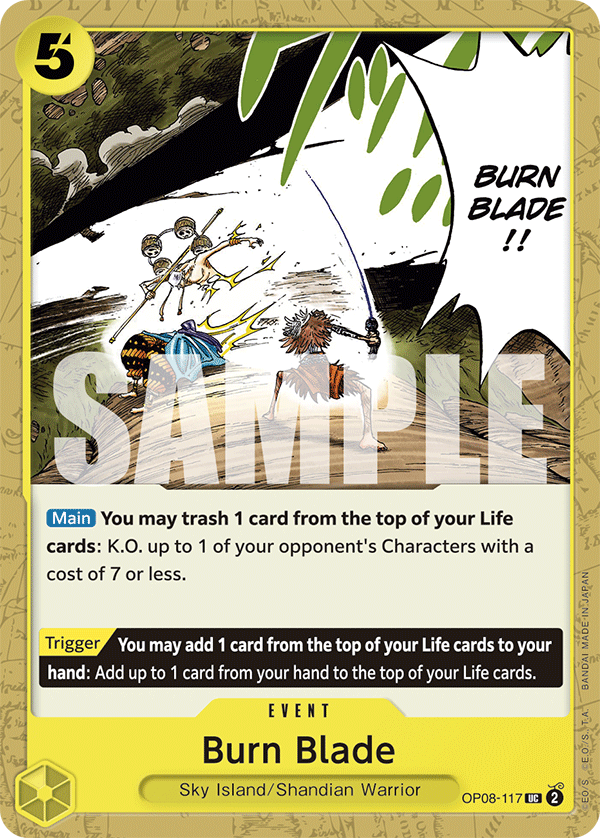 Burn Blade OP08-117 One Piece TCG