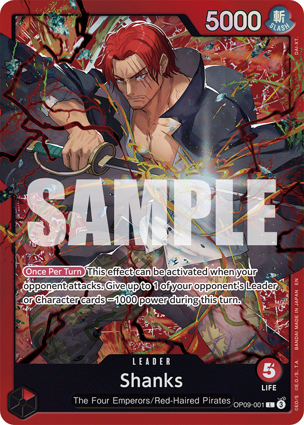 Shanks (OP09-001) OP09-001_p2 One Piece TCG