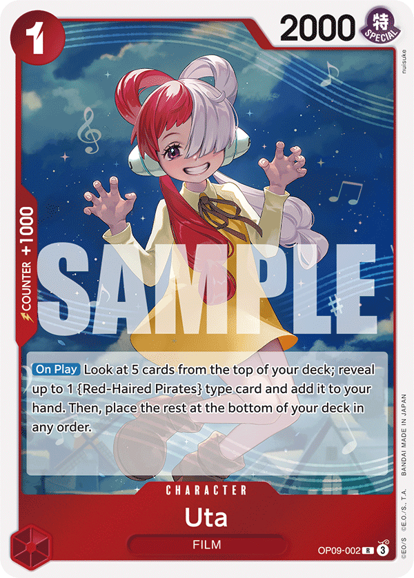 Uta OP09-002 One Piece TCG