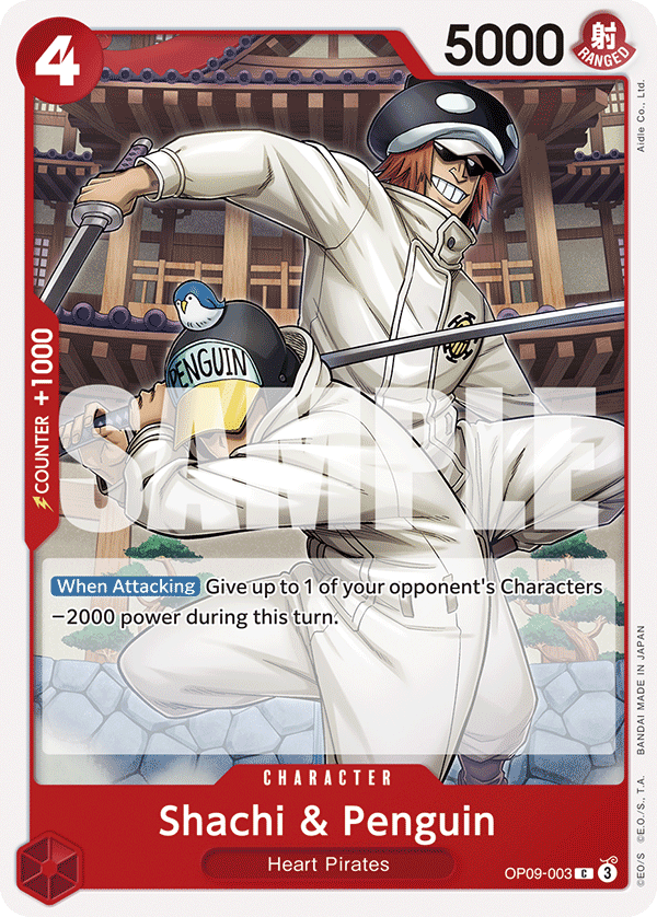Shachi & Penguin OP09-003 One Piece TCG