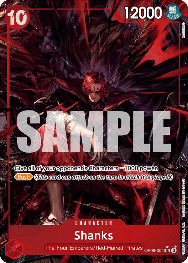 Shanks (004) (Alternate Art) OP09-004_p1 One Piece TCG