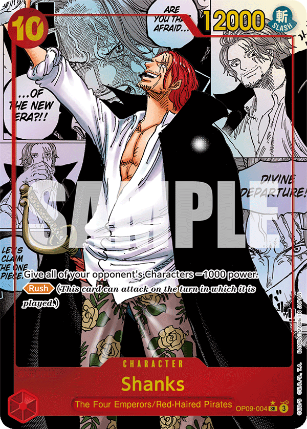 Shanks (004) (Manga) OP09-004_p2 One Piece TCG