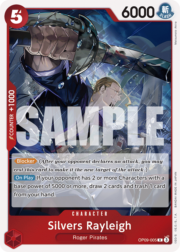Silvers Rayleigh OP09-005 One Piece TCG