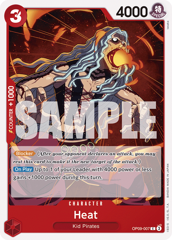 Heat OP09-007 One Piece TCG