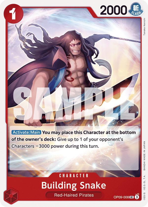 Building Snake OP09-008 One Piece TCG