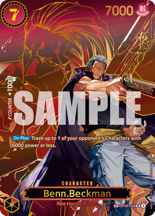 Benn.Beckman (SP) OP09-009_p3 One Piece TCG