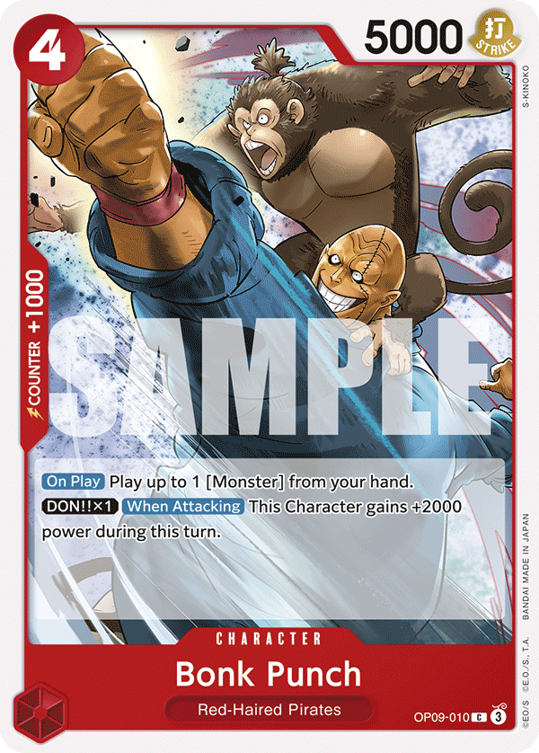 Bonk Punch OP09-010 One Piece TCG