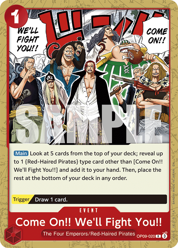 Come On!! We'll Fight You!! (Reprint) OP09-020_r1 One Piece TCG