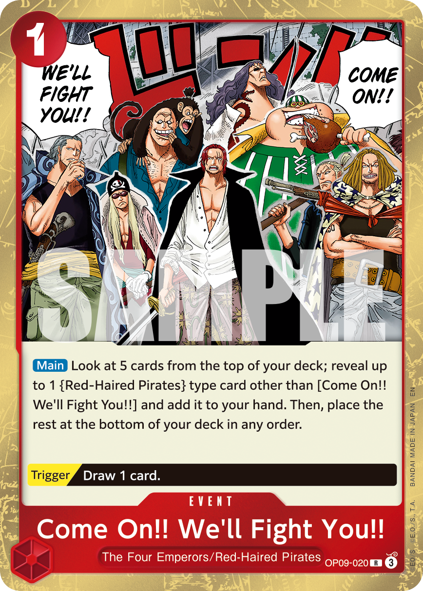 Come On!! We'll Fight You!! (Manga) OP09-020_r2 One Piece TCG