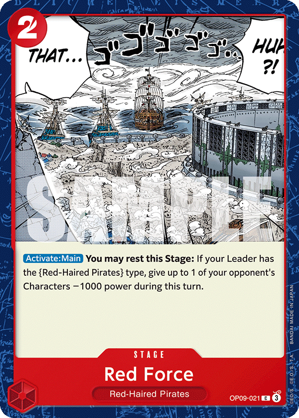 Red Force OP09-021 One Piece TCG