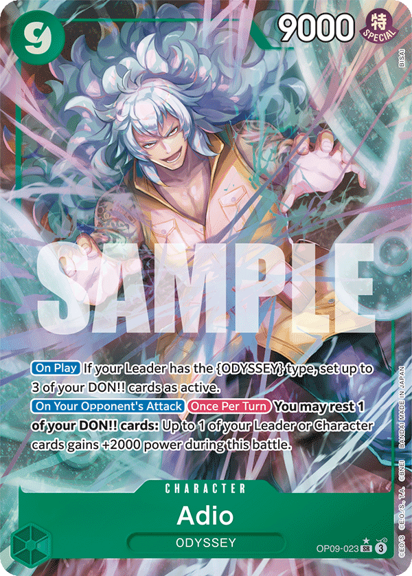 Adio (Parallel) OP09-023_p1 One Piece TCG
