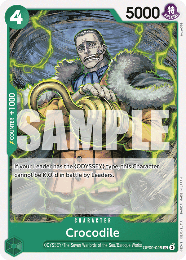 Crocodile (025) OP09-025 One Piece TCG