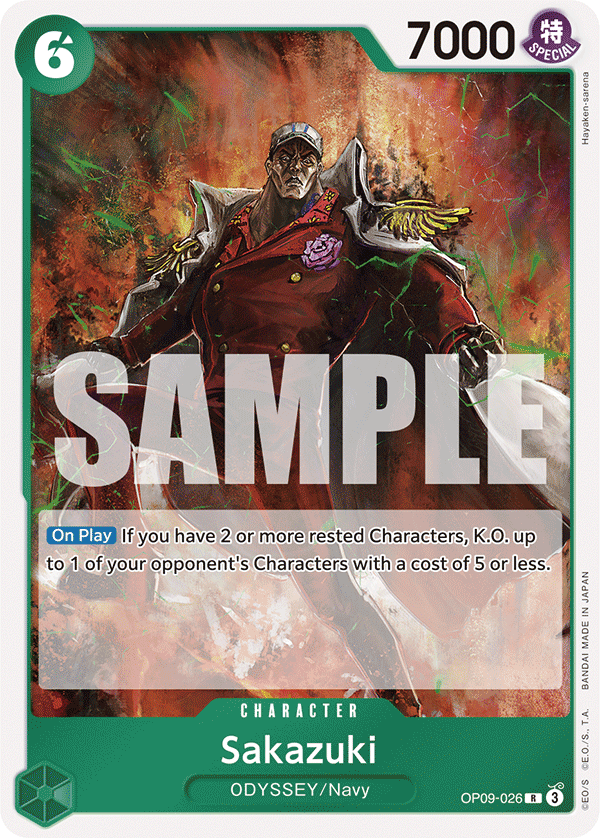 Sakazuki OP09-026 One Piece TCG