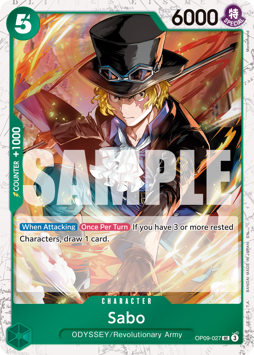 Sabo - OP09-027 (Pirate Foil) OP09-027_p1 One Piece TCG